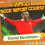 Vipkid lesson plans course offering K-12 teaching resources and book report instruction by David Beckham.