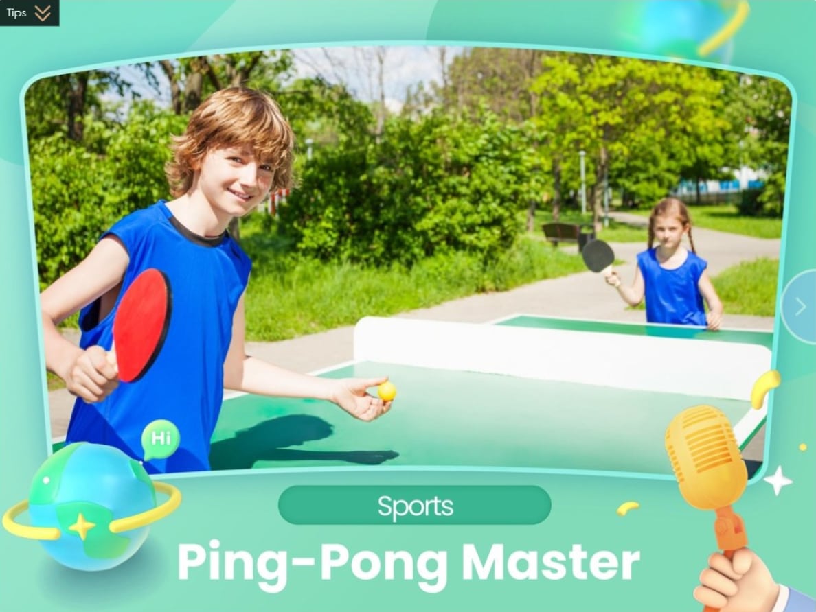 Ping pong master teaching resources for EIF-L1-U2-LC2-4 Dressing Up teachers.