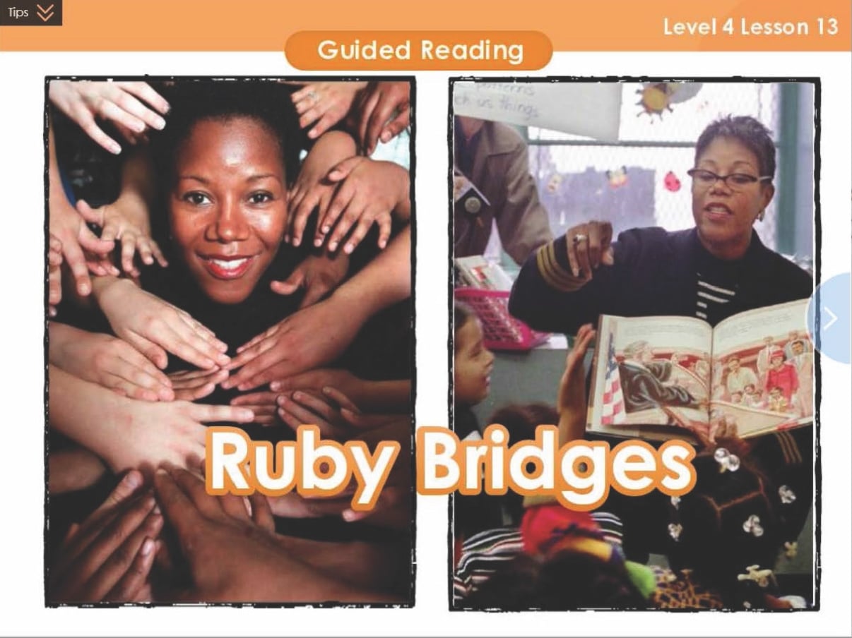 VIPKid offers K-12 lesson plans, and Lesson 11 focuses on Ruby Bridges.