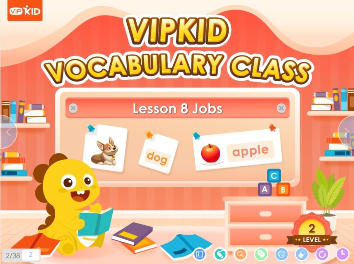 Vipkid vocabulary class - VIPKid lesson plans thumbnail.