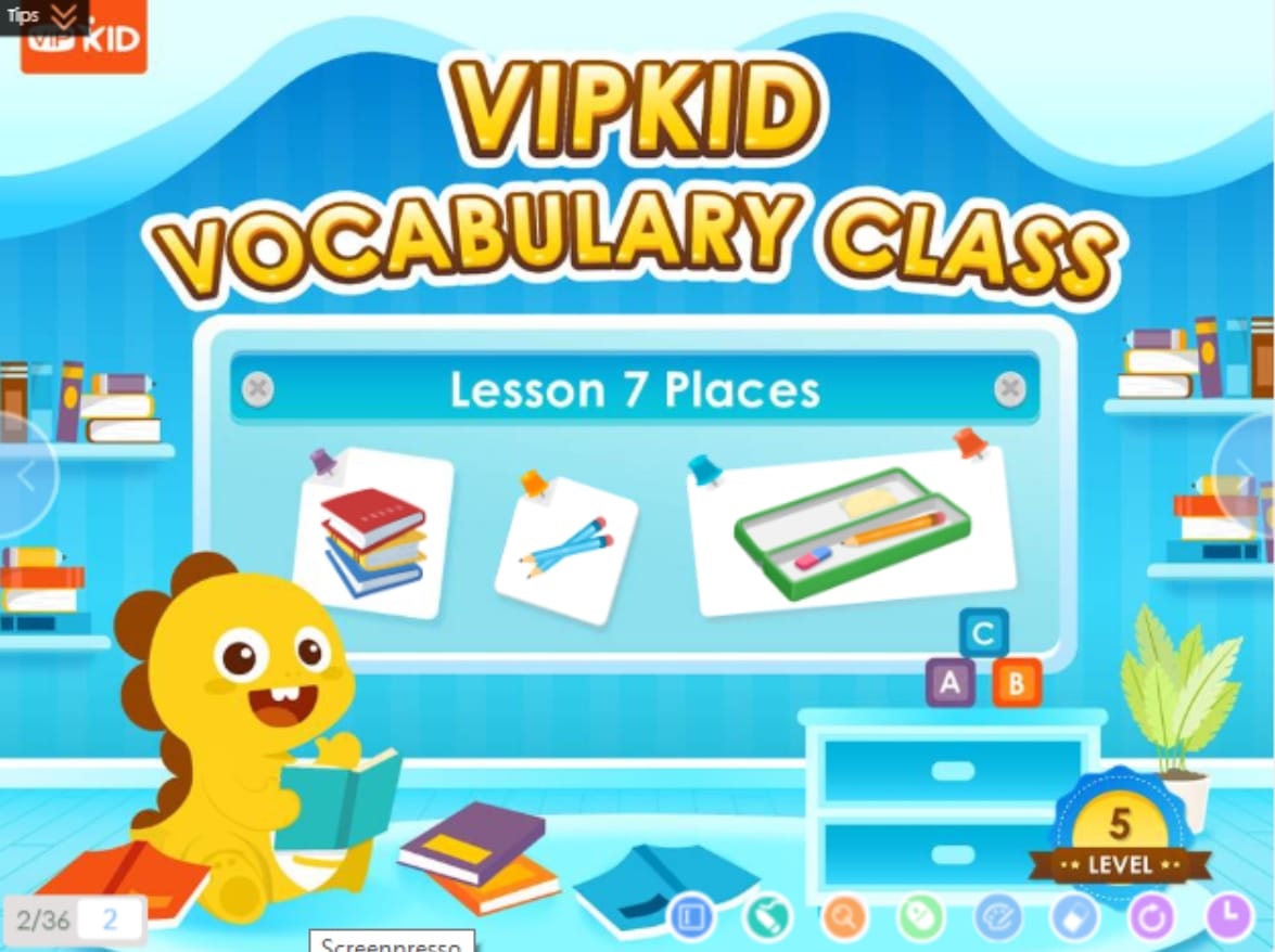 Vipkid K-12 teacher's vocabulary class lesson 7, filled with valuable teaching resources.